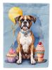 Boxer Happy Birthday Garden Flag Mailbox Flag Decorative Yard Flag Banner Outside Patio Artwork Yard Flower Beds, Garden Size, Multicolor
