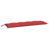 Garden Bench Cushion Red 59.1"x(19.7"+19.7")x2.8" Oxford Fabric