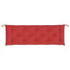 Garden Bench Cushion Red 59.1"x(19.7"+19.7")x2.8" Oxford Fabric