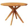Patio Table 43.3"x43.3"x29.5" Solid Wood Acacia