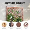 VEVOR 2PCS Raised Garden Bed with Trellis, 60"x13"x61.4" Outdoor Raised Wood Planters with Drainage Holes