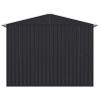 8' x 8' Outdoor Storage Shed, Metal Garden Shed with Double Sliding Doors, 4 Air Vents, Tool Storage House Shed for Yard, Patio, Lawn, Dark Grey