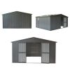 Backyard Storage Shed 11'x 9' with Galvanized Steel Frame & Windows