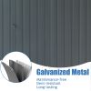 Backyard Storage Shed 11'x 9' with Galvanized Steel Frame & Windows