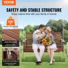 VEVOR Wooden Porch Swing 5.5 ft, Patio bench swing for Courtyard & Garden, Upgraded 880 lbs Strong Load Capacity