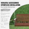 VEVOR Wooden Porch Swing 5.5 ft, Patio bench swing for Courtyard & Garden, Upgraded 880 lbs Strong Load Capacity