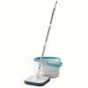 4PCS/SET rotating square mop set, equipped with mop bucket and 2 washable and reusable microfiber cotton pads