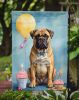 Bullmastiff Happy Birthday Garden Flag Mailbox Flag Decorative Yard Flag Banner Outside Patio Artwork Yard Flower Beds, Garden Size, Multicolor