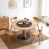 Dining chair wooden FAS grade oak natural wood made in North America 100% dirt-free wood chair solid chair table chair wooden living room chair simple
