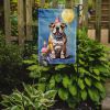 English Bulldog Happy Birthday Garden Flag Mailbox Flag Decorative Yard Flag Banner Outside Patio Artwork Yard Flower Beds, Garden Size, Multicolor
