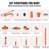 VEVOR 12 Ton Porta Power Kit, Hydraulic Ram with Pump with 4.6 ft/1.4 m Oil Hose, Portable Hydraulic Jack with Storage Case for Automotive, Garage