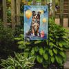 Australian Shepherd Happy Birthday Garden Flag Mailbox Flag Decorative Yard Flag Banner Outside Patio Artwork Yard Flower Beds, Garden Size
