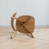 Dining chair wooden FAS grade oak natural wood made in North America 100% dirt-free wood chair solid chair table chair wooden living room chair simple