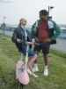 Electric Scooter with Foldable Seat w/35 Miles Operating Range & 15.5mph Max Speed - Pink