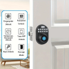 Tuya Smart Fingerprint Door Lock with Lock, Biometric Door Lock with App Control and Key, Keyless Thumbprint Door Lock for Bedrooms, Front Doors