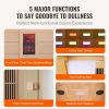 VEVOR Far Infrared Wooden Sauna, Room Home Sauna Spa for One Single Person