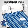 VEVOR Two Person Hammock with Stand Included, Double Hammock with Curved Spreader Bar and Detachable Pillow and Portable Carrying Bag
