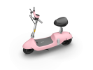 Electric Scooter with Foldable Seat w/35 Miles Operating Range & 15.5mph Max Speed - Pink