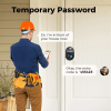 Tuya Smart Fingerprint Door Lock with Lock, Biometric Door Lock with App Control and Key, Keyless Thumbprint Door Lock for Bedrooms, Front Doors