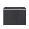 8 x 10 Ft Outdoor Storage Shed, Metal Yard Shed for Tools, Garbage Can Clearance, Prefab House w/ Lockable Doors, Garden, Patio, Outside Utility
