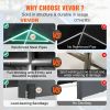 VEVOR Carport, Heavy Duty 12x20ft Car Canopy, Outdoor Garage Shelter with Removable Sidewalls, Roll-up Ventilated Windows & Door
