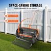VEVOR Compost Spreader Peat Moss Spreader 24 inch Wide 24.4-26.4" Height Adjustable Lawn & Garden Spreaders Compost; Top Soil; Mulch - Durable Lightwe