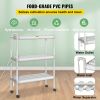 VEVOR Hydroponics Growing System, 108 Sites 12 Food-Grade PVC-U Pipes, 3 Layers Indoor Planting Kit with Water Pump, Timer, Nest Basket, Sponge