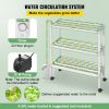 VEVOR Hydroponics Growing System, 108 Sites 12 Food-Grade PVC-U Pipes, 3 Layers Indoor Planting Kit with Water Pump, Timer, Nest Basket, Sponge