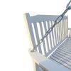 Front Porch Swing with Armrests, Wood Bench Swing with Hanging Chains,for Outdoor Patio ,Garden Yard, porch, backyard, or sunroom,Easy to Assemble