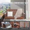 VEVOR Wooden Porch Swing 5.5 ft, Patio bench swing for Courtyard & Garden, Upgraded 880 lbs Strong Load Capacity