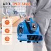 VEVOR Floor Blower 1360 RPM 600 CFM Air Mover with 4 Blowing Angles 3-Speeds