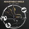 Video Game Chairs for Adults, PU Leather Gaming Chair with Footrest, 360°Swivel Adjustable Lumbar Pillow Gamer Chair
