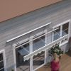 DA7934W Series Premium Door Window Awning Canopy Virtually Solid 3.5mm/0.137" Thick Polycarbonate Sheet and Aluminum Alloy in 79"Wx34"D  for Wooden Ho