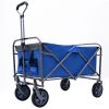 Outdoor Garden Multipurpose Micro Collapsible Beach Trolley Cart Camping Folding Wagon