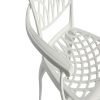 3 Piece Patio Bistro Set Cast Aluminum Bistro Table and Chairs Set of 2 with Umbrella Hole,All Weather Metal Bistro Table Set