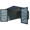 Outdoor Storage Shed 20x10 FT, Metal Garden Shed Backyard Utility Tool House Building with 2 Doors and 4 Vents for Car,Truck,Bike, Garbage Can,Tool