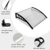 40"x40" Back Door Canopy Polycarbonate Window Door Awning Outdoor Patio Shelter